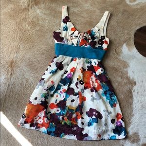 Adorable Floral Dress with Sash